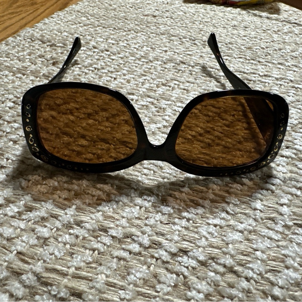 Coach Dark Tortoise Sunglass Frames only - image 1